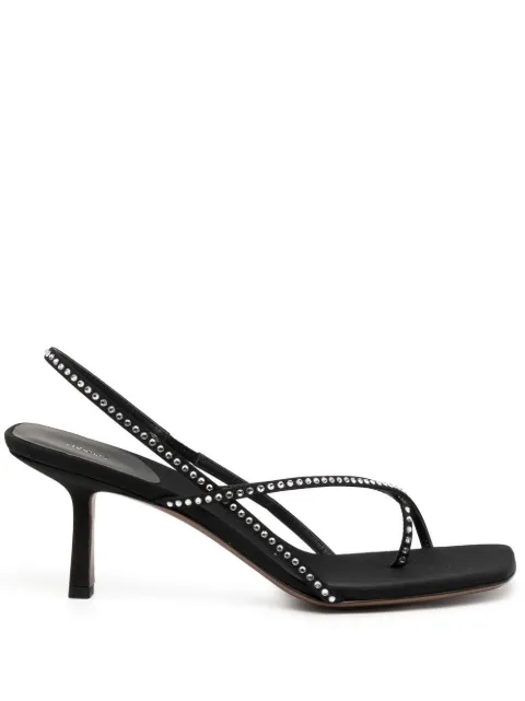 NEOUS Shamali strap-design 65mm sandals Black 00345CD01