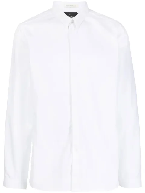 Nicolas Andreas Taralis cotton long-sleeve shirt White CH101010019