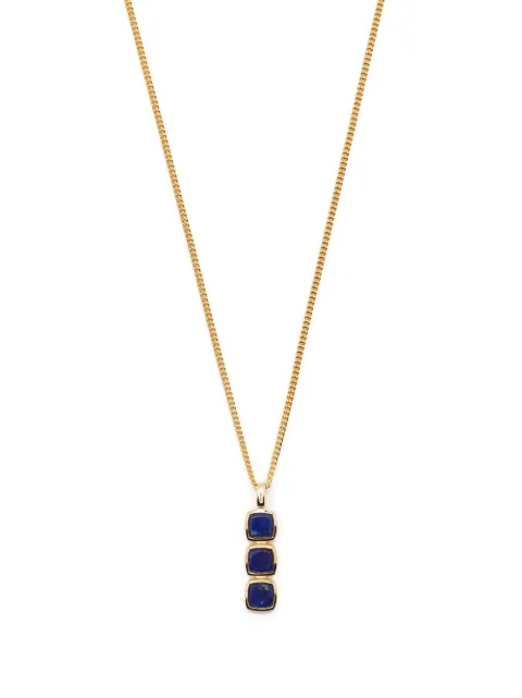 Tom Wood Mini Cushion lapis lazuli pendant necklace Gold NP76CPBLL01S9259K