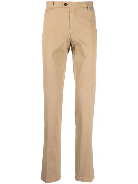 Billionaire classic cotton straight leg trousers Neutrals WABCMRT1131PTE003N