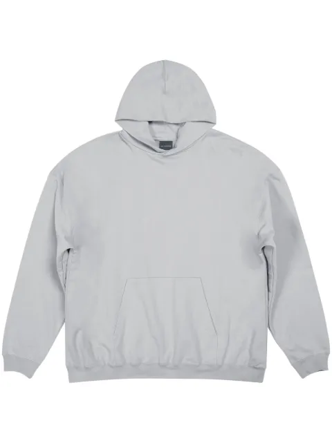 Balenciaga logo-print jersey hoodie Grey 620973TNVB1