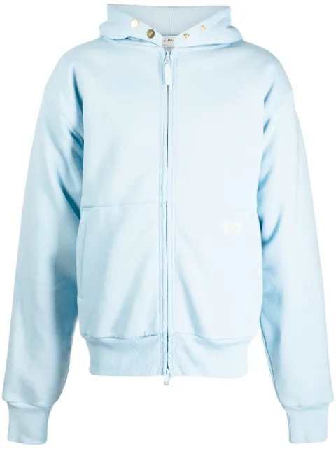 Advisory Board Crystals logo-patch zip-up hoodie Blue ABC123DWZUH200