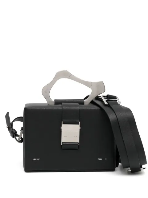 HELIOT EMIL leather box-bag Black HE1542L03