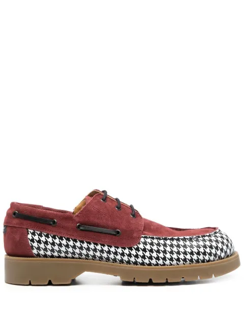RASSVET two-tone boat shoes Red PACC11SH101
