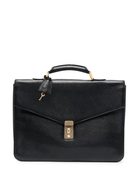 CHANEL Pre-Owned 1990s leather top-handle briefcase Black CHANELPREOWNED