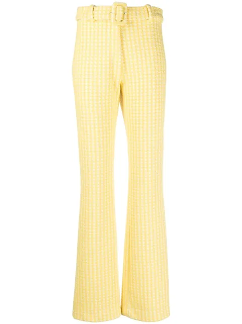 Viktor & Rolf Buckle straight-leg trousers Yellow EB0245215323