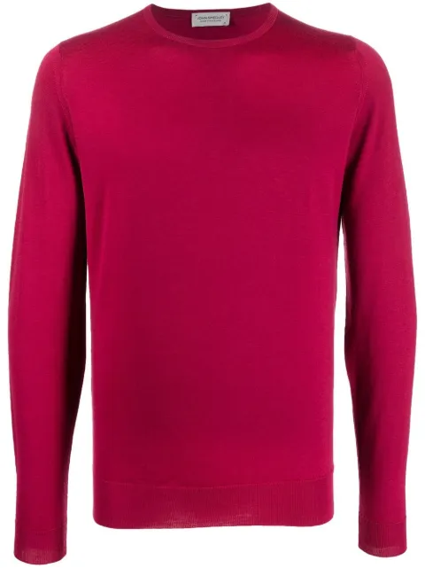 John Smedley round-neck knit jumper Pink LUNDY