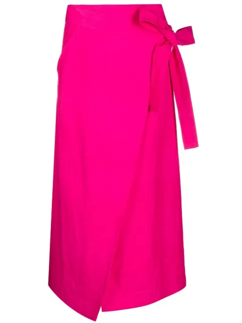 P.A.R.O.S.H. wrap midi skirt Pink RAISAD621074