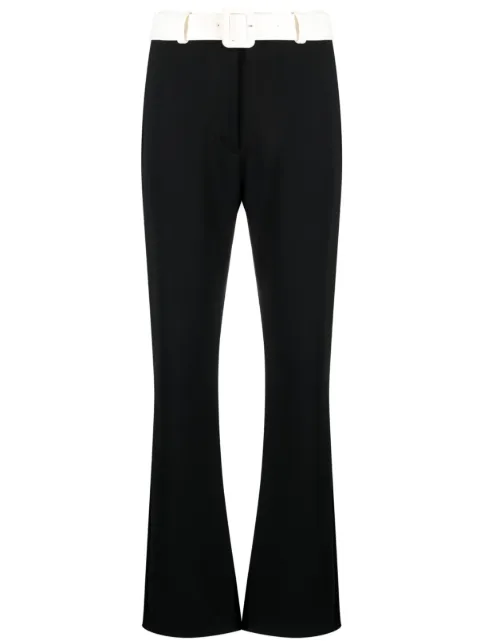Viktor & Rolf Buckle straight-leg trousers Black EB024