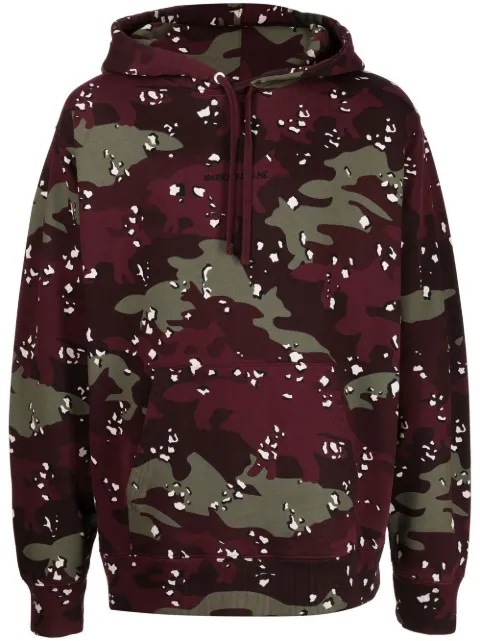 Maison Kitsuné camouflage pattern hoodie Red JM00344KM0019