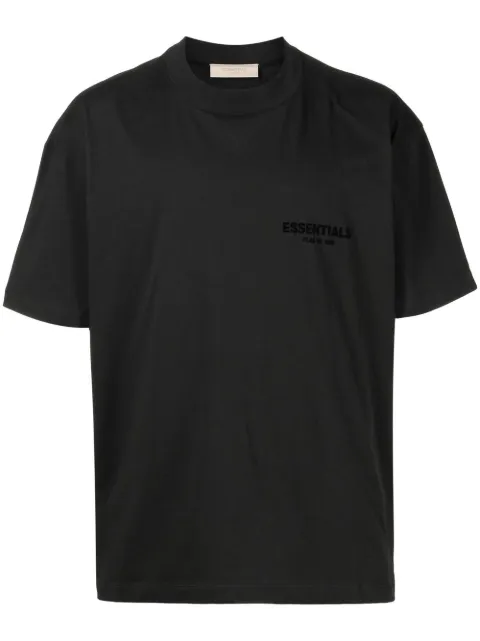 FEAR OF GOD ESSENTIALS logo-print short-sleeve T-shirt Black 125SU224100F