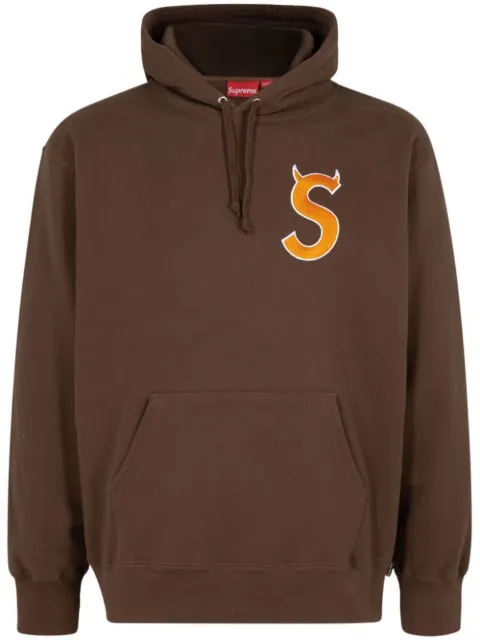 Supreme S Logo hoodie Brown SU12198