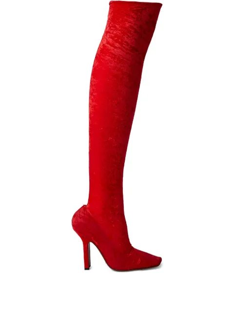 VETEMENTS knee-high boots Red WA53HE100R