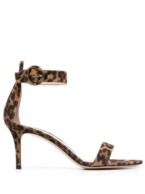 Gianvito Rossi Portofino 70mm suede sandals Brown G6008870RICCMD