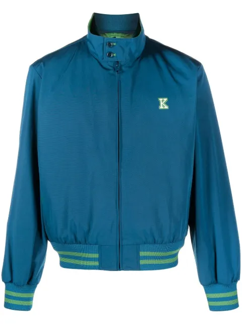 Kenzo graphic logo-print track jacket Blue FD55BL2039NB
