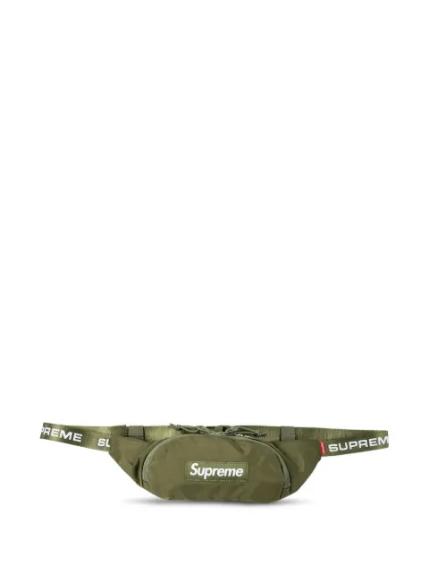 Supreme logo-patch small belt bag Green SU12106