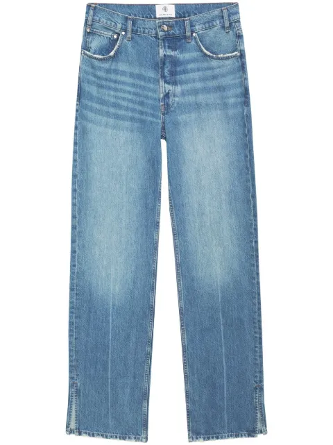 ANINE BING Roy mid-rise straight jeans Blue A061113477