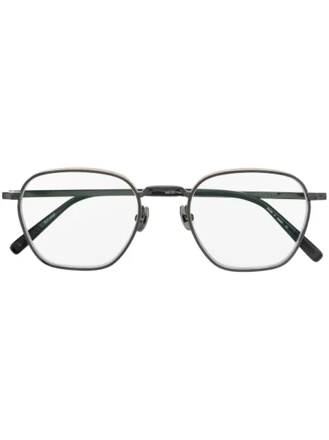 Matsuda logo-engraved square-frame glasses Black M3101