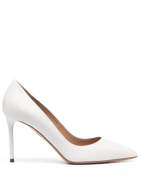 Aquazzura Purist 85mm pumps White PURMIDP1NAPFFF