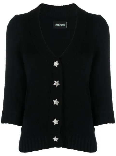 Zadig&Voltaire Betsy cashmere cardigan Black KWCA00521