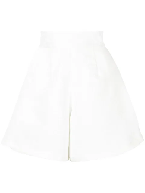 Bambah floral-pattern high-waisted shorts White BBMG23024