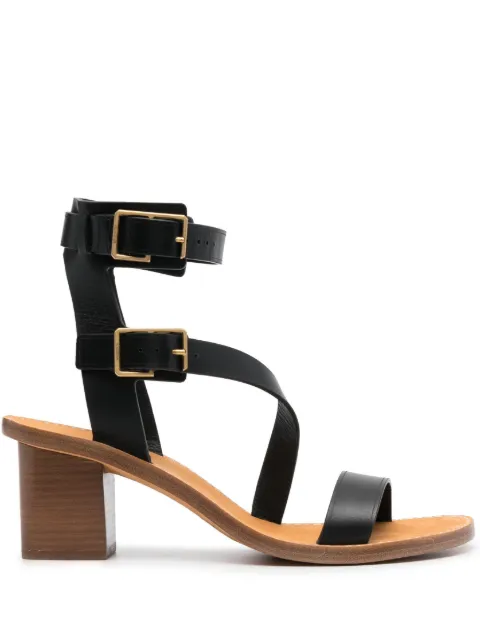 Zadig&Voltaire Cecilia Caprese 70mm leather sandals Black SWCT00773