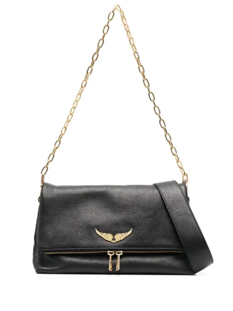 Zadig&Voltaire Rocky leather shoulder bag Black LWBA00008