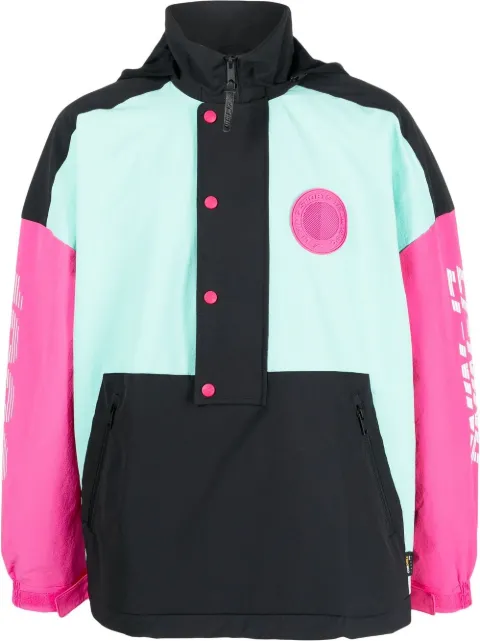 Li-Ning logo print hooded jacket Black AFDS211