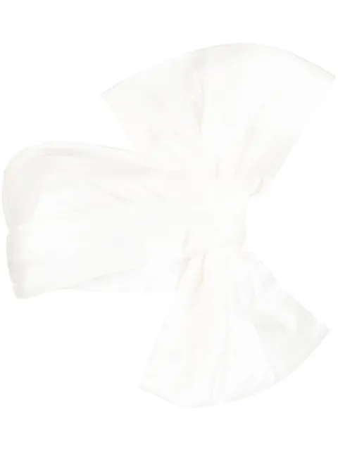 Bambah bow-detail cropped tube top White BBMG23018