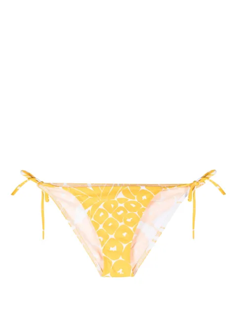 ERES Regal leaf-print bikini bottoms Yellow 042320