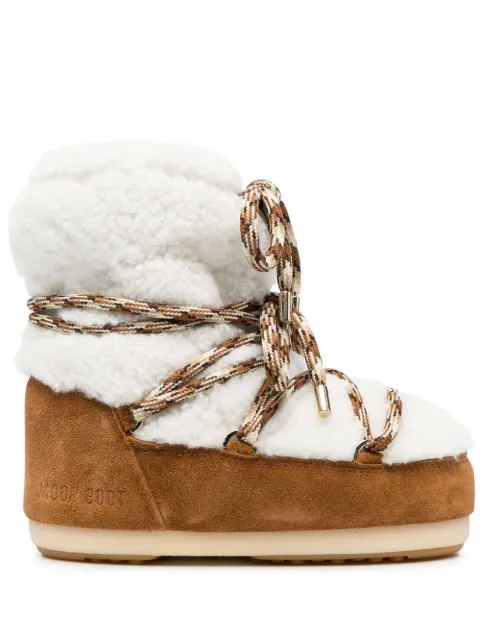 Moon Boot Icon Low shearling boots Brown 14600700