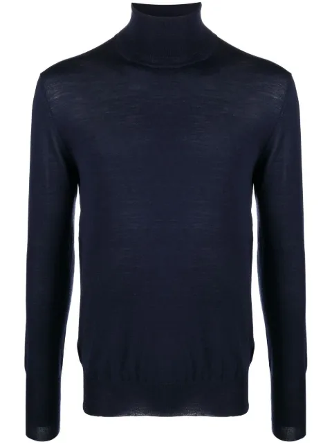 PT Torino roll neck knitted jumper Blue TL4SDV010GEG07MG