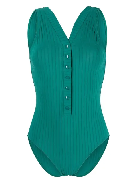ERES ribbed scoop-back swimsuit Green 012314
