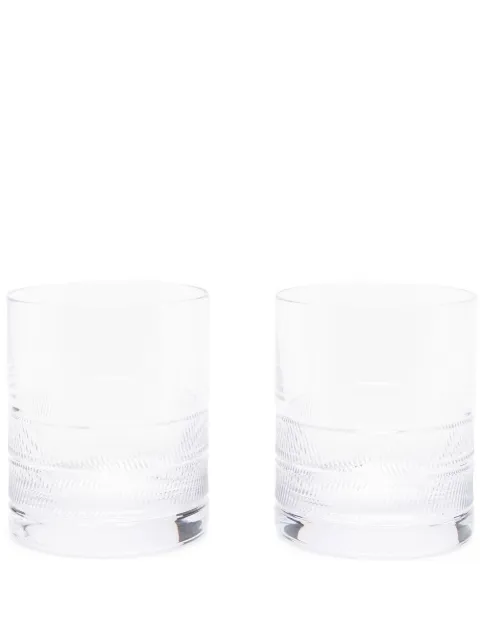 Ralph Lauren Home Remy-Dof glass tumblers White 680858706001