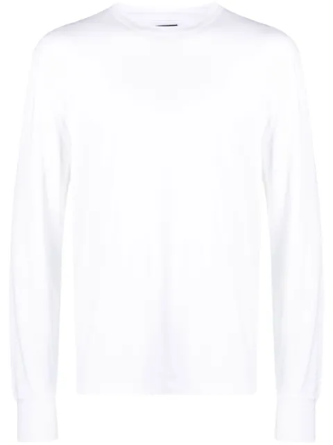TOM FORD round-neck long-sleeve T-shirt White JCL006JMT002S23