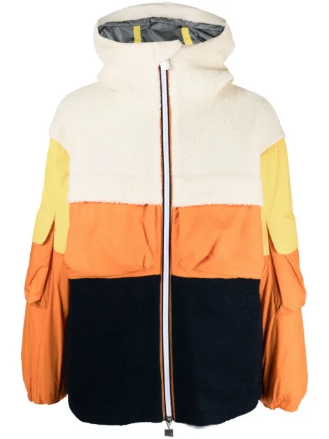 K-Way R&D Claumix colour-block hooded jacket Blue K2113NW