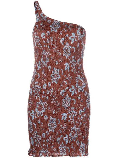 Faithfull Oceania print minidress Brown FF2358OPF