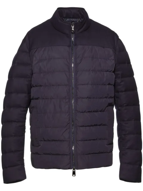 Norwegian Wool quilted padded down jacket Blue BOMVBCNVY