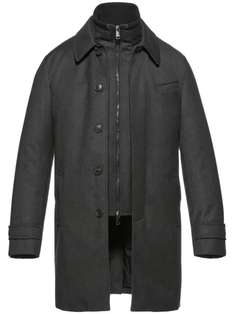 Norwegian Wool Euro wool-silk coat Grey CUGUDRDG