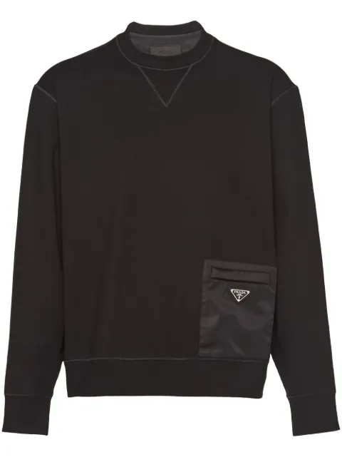 Prada technical fabric sweatshirt Black UJL179S2121YSZ