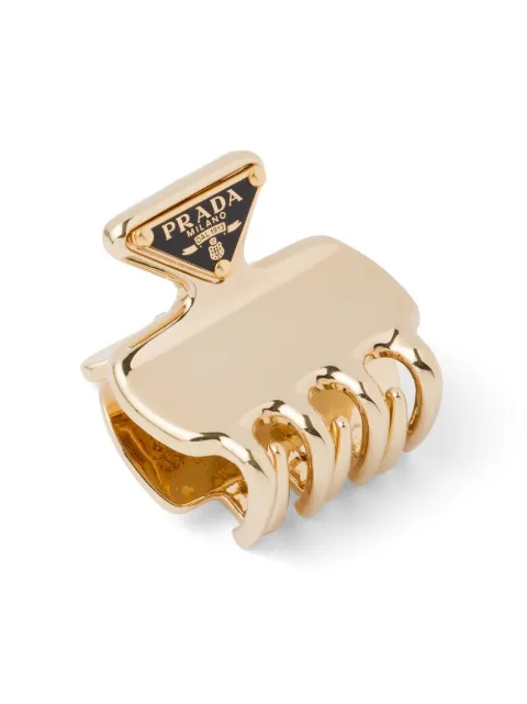 Prada triangle-logo claw clip Gold 1IF0872BA6