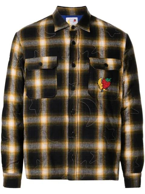 Sky High Farm quilted flannel shirt Black SHF02B005