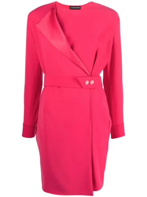 Emporio Armani Technical-cady minidress Pink H3NA2D2NWAZ
