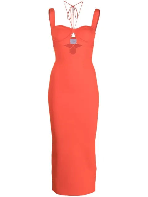 Galvan London Kali cutout-detail dress Red CD8148842