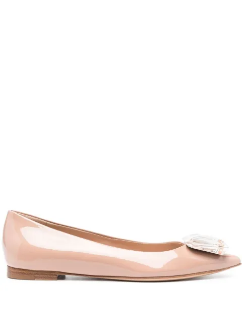 Gianvito Rossi crystal-embellished Jaipur 15mm pumps Neutrals G2213105CUOVER