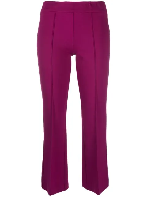 Blanca Vita mid-rise cropped trousers Purple PICEA9992