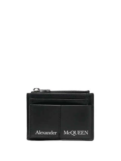 Alexander McQueen logo print cardholder Black 7265671AAJO