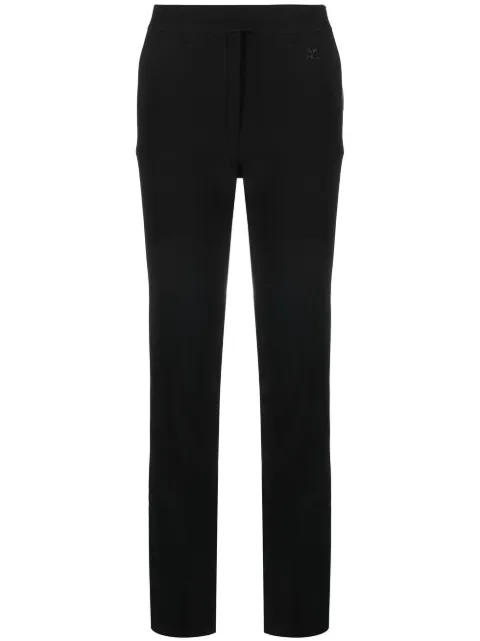 Courrèges mid-rise slim-fit trousers Black 422CPA085VI0027
