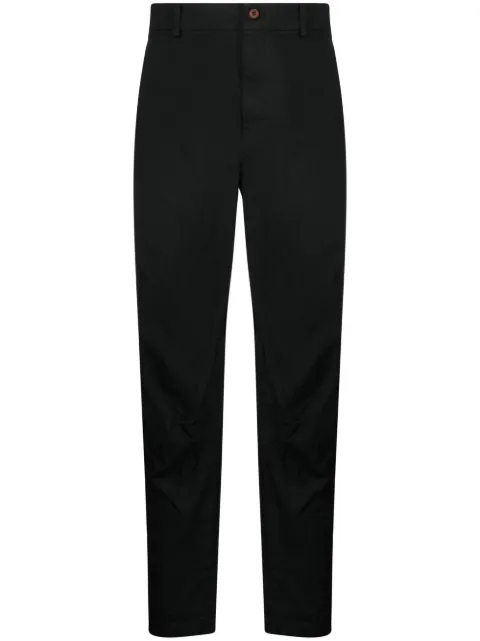 Black Comme Des Garçons mid-rise cropped trousers Black 1JP026052