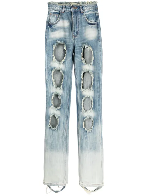 RUI distressed-effect straight-leg jeans Blue RSS23WV10B